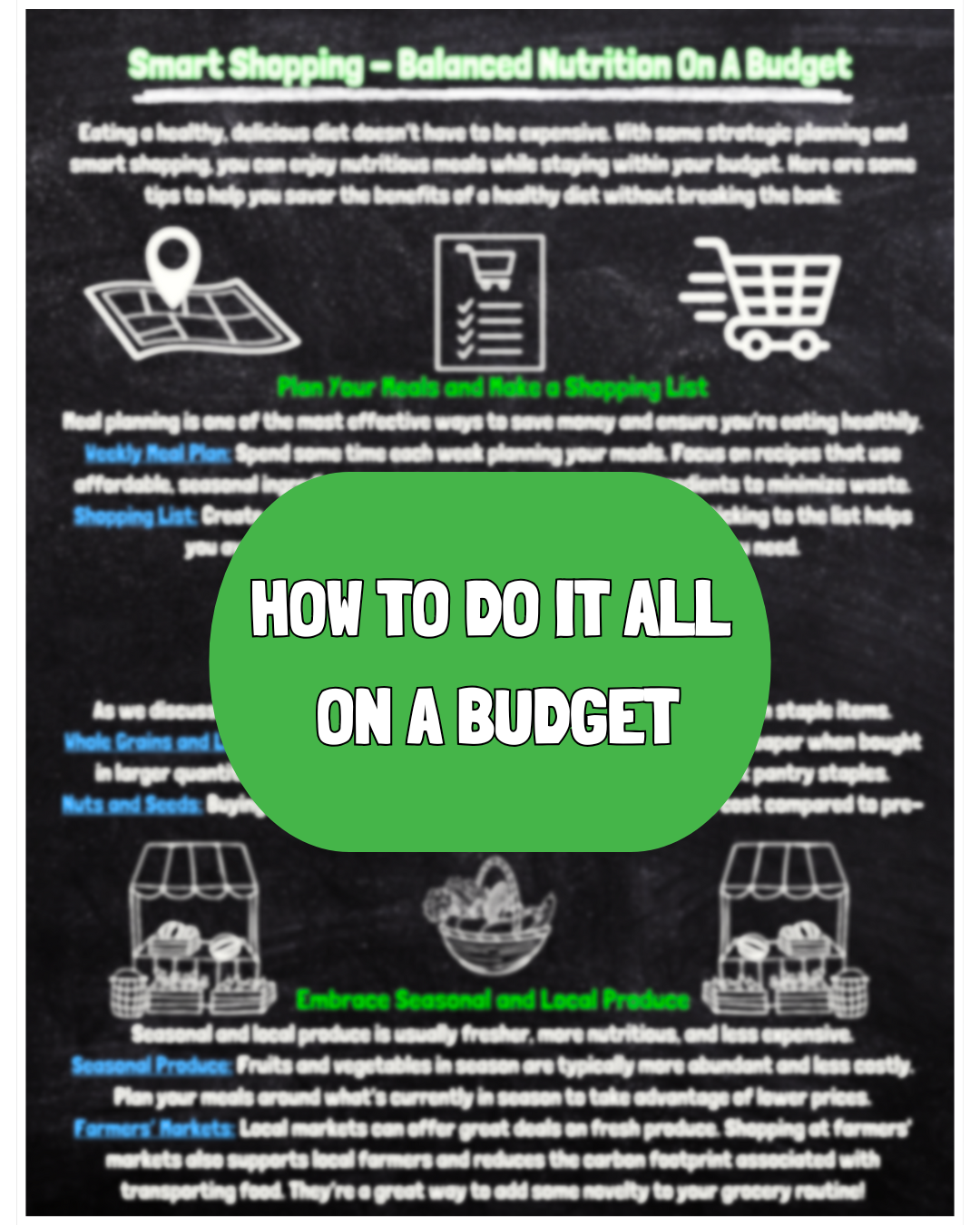 THE FITNESS 101 HEALTHY GROCER'S HANDBOOK